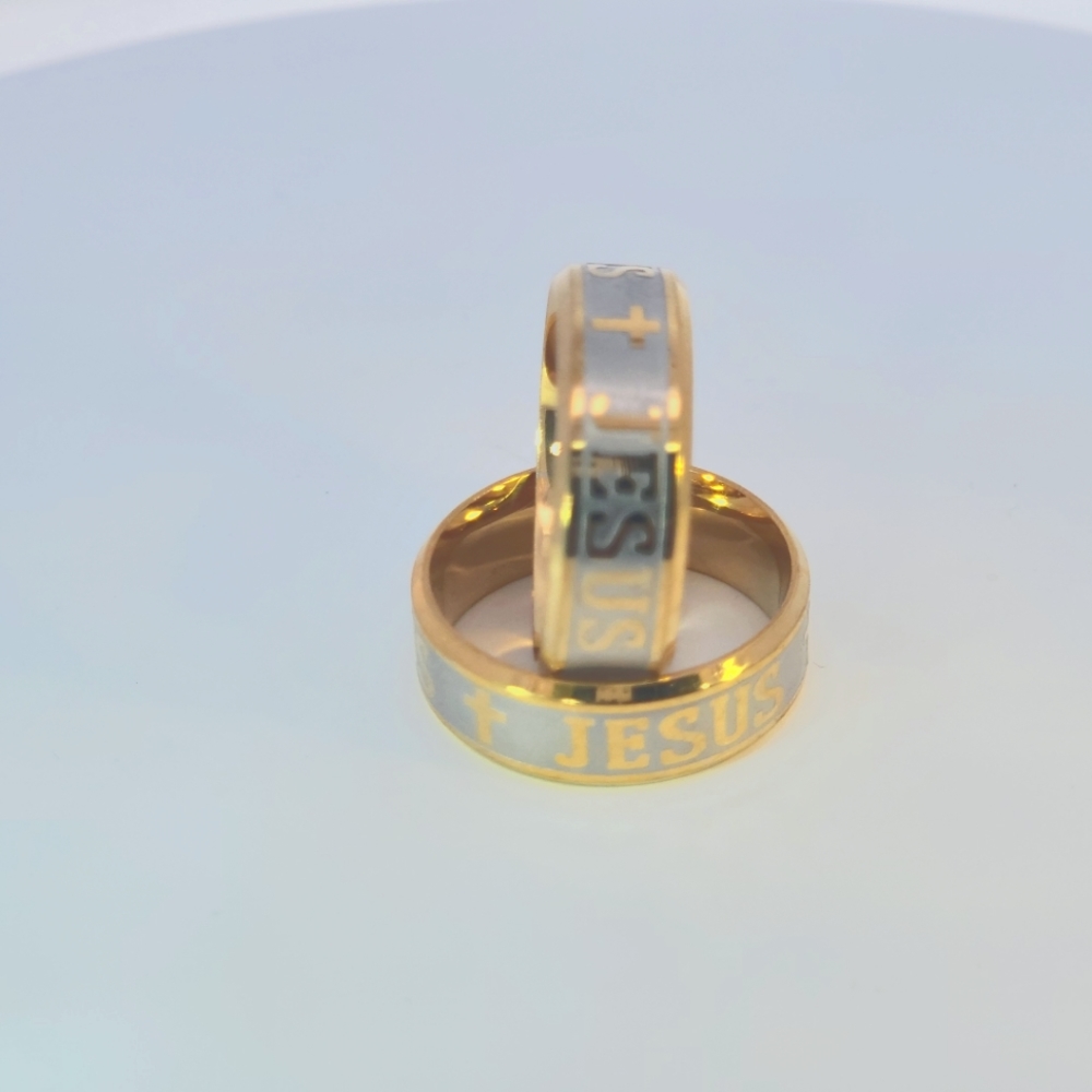 Jesus Christ Gold plated rings.